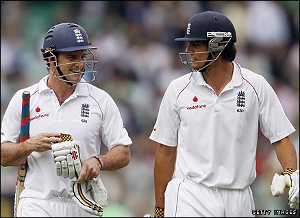 Strauss and Cook did most of the work in England's successful run chase