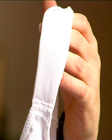 A wide bra strap