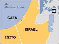 Mapa de Gaza