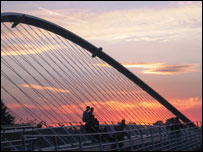 Millennium Bridge in York by Christine Donnelly