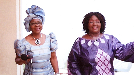 Sia Koroma (right) and Veronique Edwards (left)