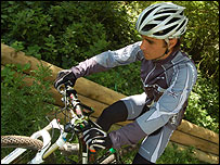 Billy Whenman on his bike