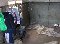 Dormitory in Fiwila, Zambia, in which nine boys sleep.