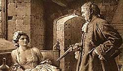 Lady Cathcart held prisoner by her husband. - Picture courtesy of Tempo Manor