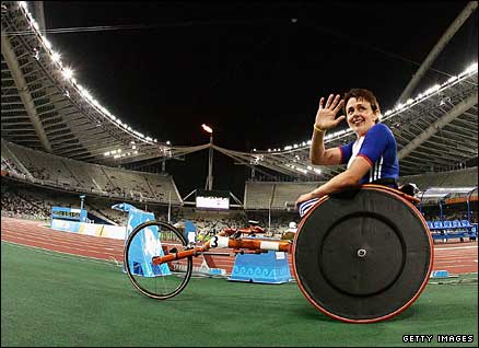 Tanni Grey-Thompson was a star of the 2004 Paralympics in Athens
