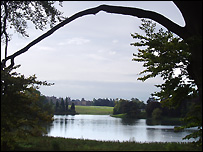 The lake at Blenheim Palace