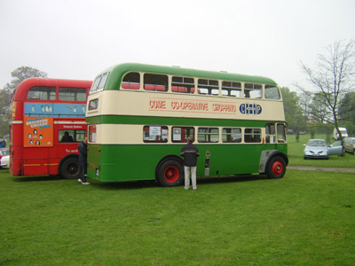 Historic buses at the event