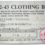 Clothes Ration Book