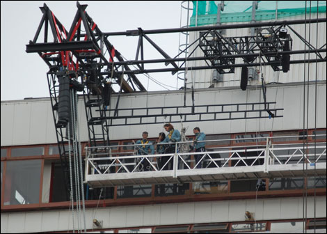 Technicians in place