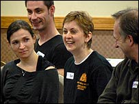 Sue working with an adult group