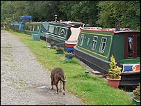 Moored up