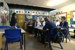 A secondary school classroom