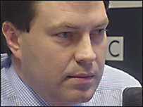 Petr Koblic ve studiu BBC