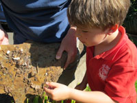 Ruth Brooks and her grandson.