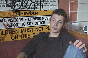 Russell left his family home two years ago following problems at home and took A'levels while homeless.