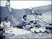 Frances and family at Thorney Nook, Walney
