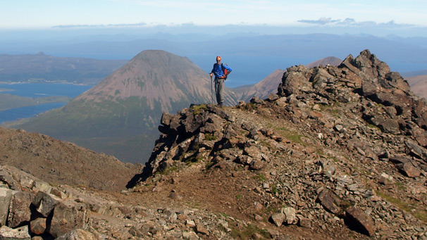 climber on the Cuillins