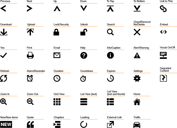 40 icons in the new style