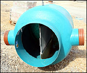A bathysphere, used for colecting rain water
