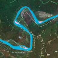 Aerial view of the amazon