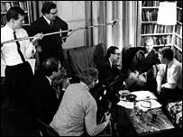 BBC camera crew on location
