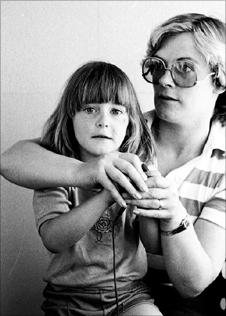 Gill with mum Jean back in 1981