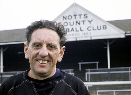 Notts County manager Jimmy Sirrell, 1973
