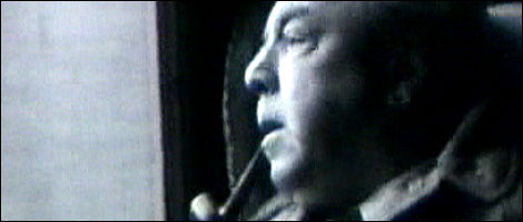 JB Priestley on the train for Bradford