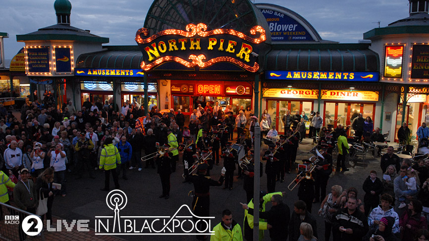 Alan Carr on Blackpool's Princess Alice Tram
