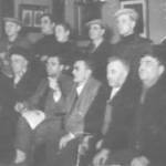 The crew of the Efos safe in a friendly hostelry.Alan Thompson is on the far left back row.
