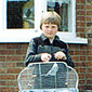 Stephen and his budgie