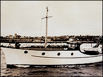The Tom Tit at sea in 1938