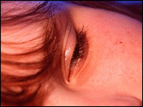 A girl asleep