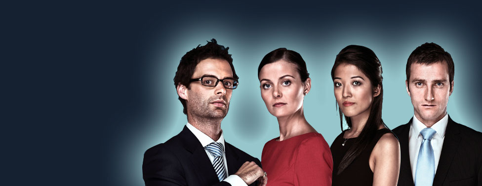 Susan Ma, Helen Louise Milligan, Jim Eastwood and Tom Pellereau prepare to pitch their business plans