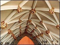 The completed vaulting