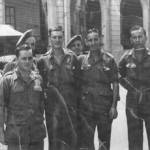 Mr. 'Ron' Staveley, 1st left in Ceylon en route to Singapore in 1941/1942