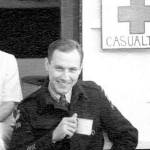 Taking a breather - Dr John Beeston 1942-1945 Willesden, London