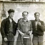 This picture was taken in Italy probably in 1944. My father, Jack Richardson is on the right.On the left is a fellow escapee, I believe his name was Martin. With a partisan.