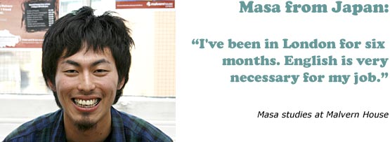 Grammar challenger Masa from Japan