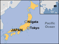 Mapa Japonska