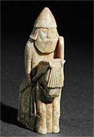 Image of a mounted knight carrying a shield and lance