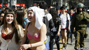 Proesta de estudiantes en Chile