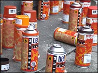 Spray cans