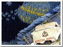 A sample of the first class dining room carpet from the Queen Mary.