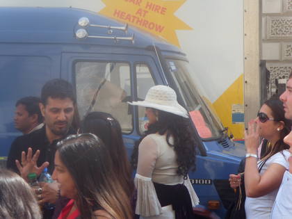 Raj & Pablo on the set of Salman Khan's film Veer