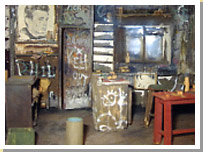 Photograph of the film set 'The Slab Boys’ by John Byrne.