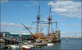 Mayflower II in Plymouth, USA