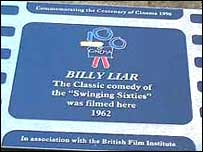 Billy Liar plaque in Bradford