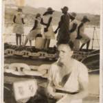 A picture showing my father and his ditty box