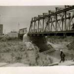 Passing the Allenby bridge on way back from Trans-Jordon July 1946